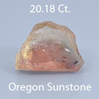 Rough version of Modified Barion Emerald Cut Sunstone