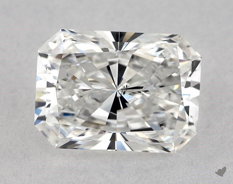 SI1 not eye-clean - radiant-cut diamonds