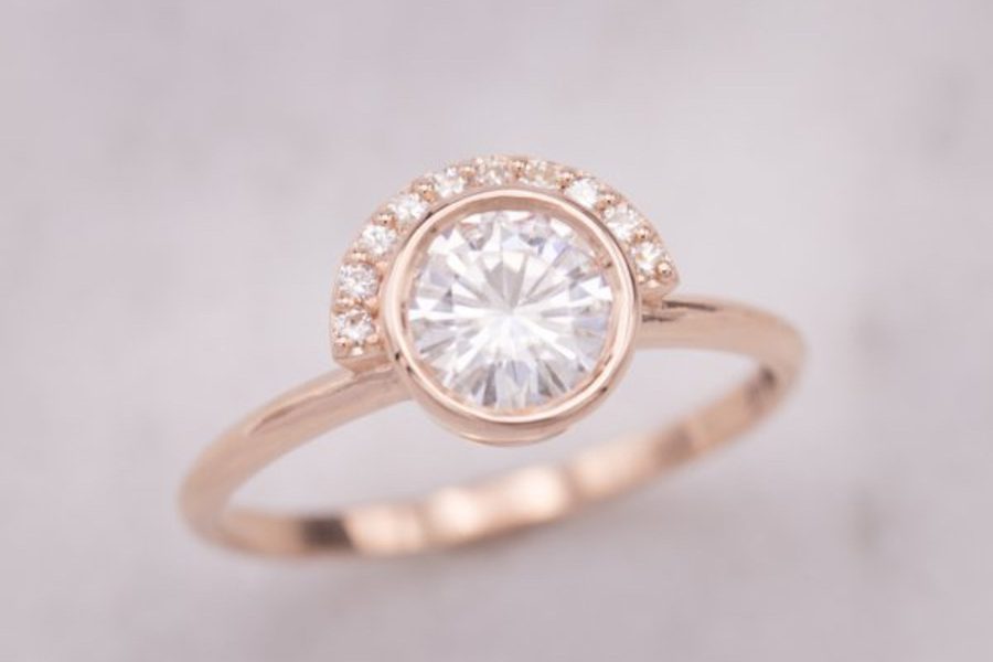 half-halo - engagement ring setting