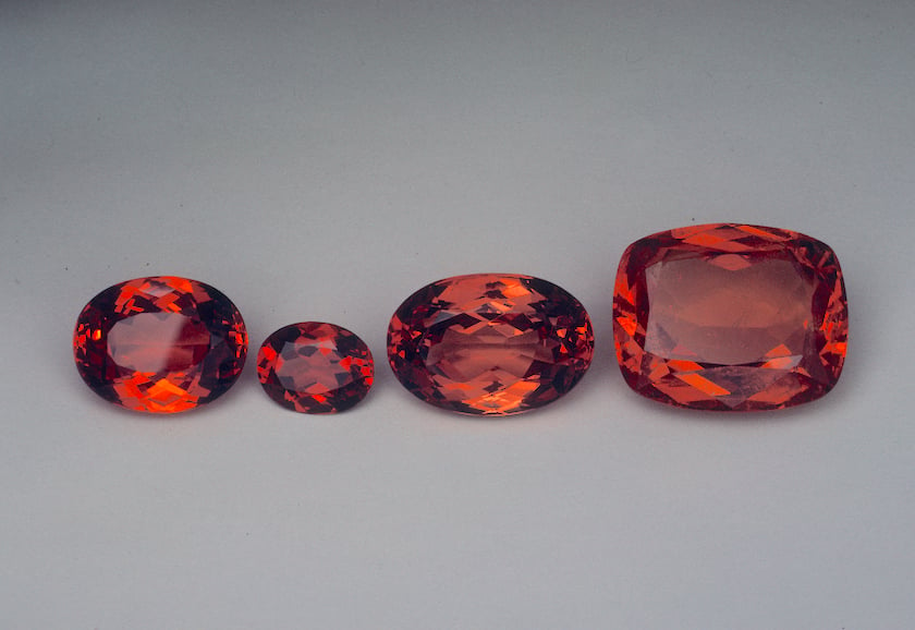 Faceted spessartites - Brazil