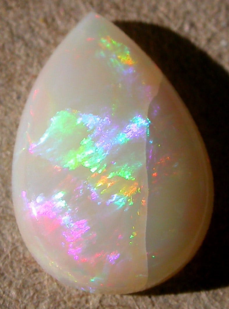 white opal - opal types