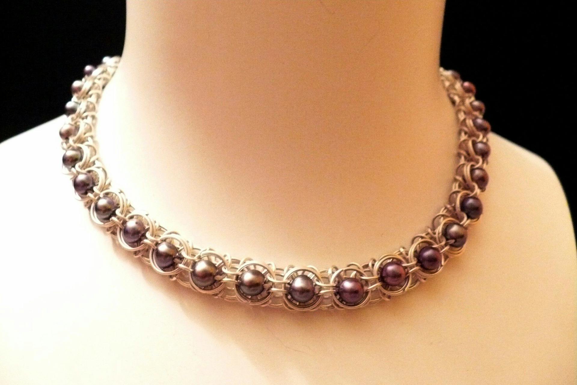 purple pearls - freshwater cultured pearls