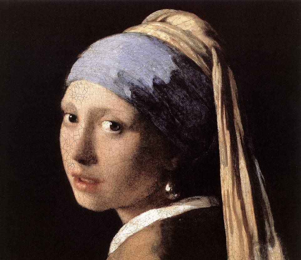 girl with a pearl earring - famous pearls