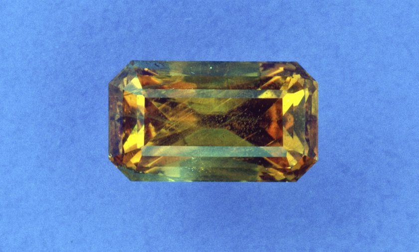 faceted clinohumite - Tajikistan