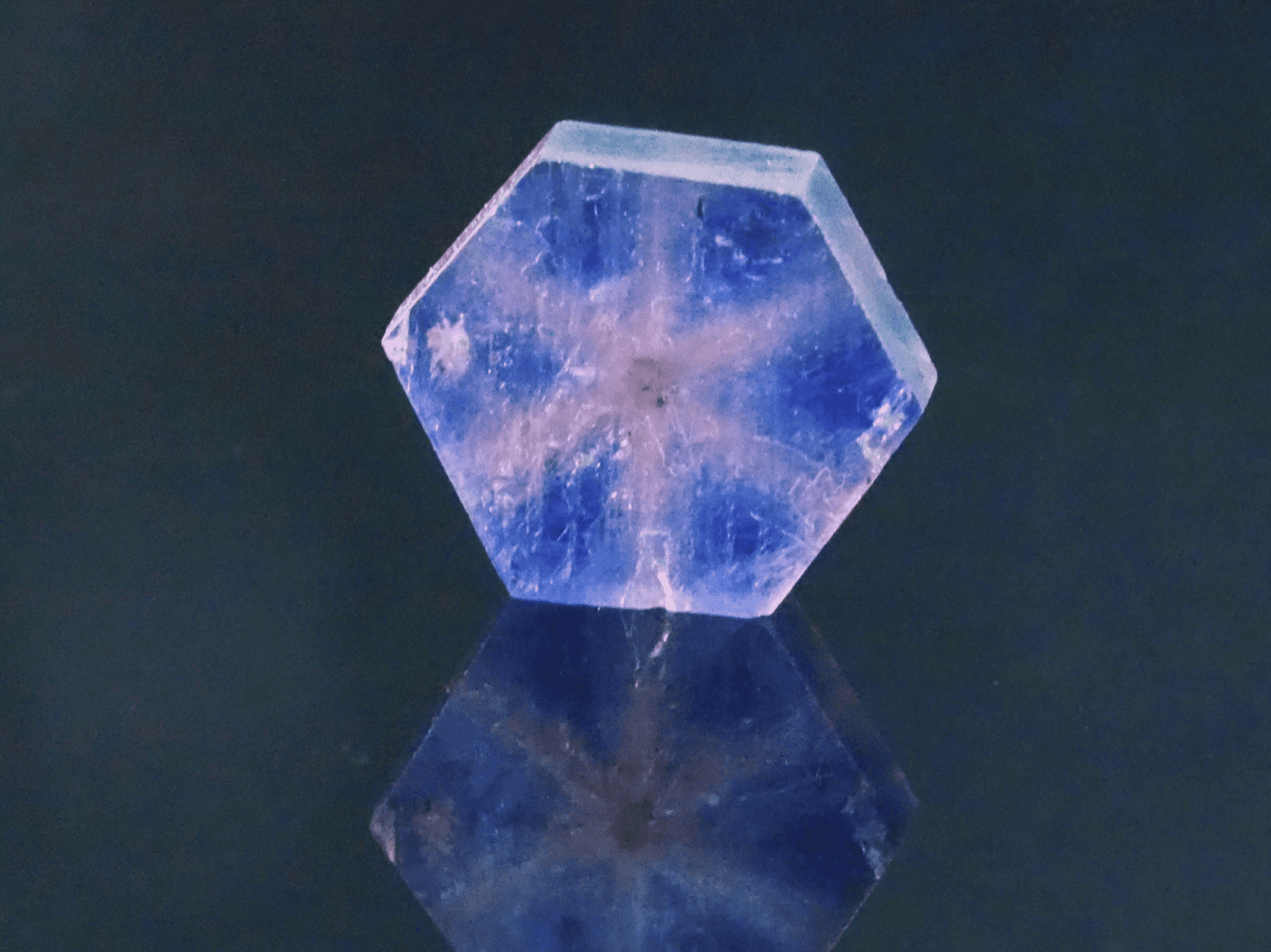 Pakistan bi-color trapiche sapphire