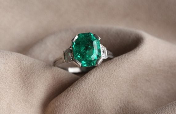 tiffany emerald ring