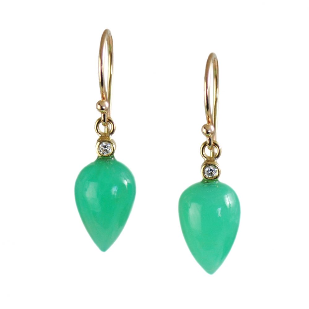 chrysoprase earrings