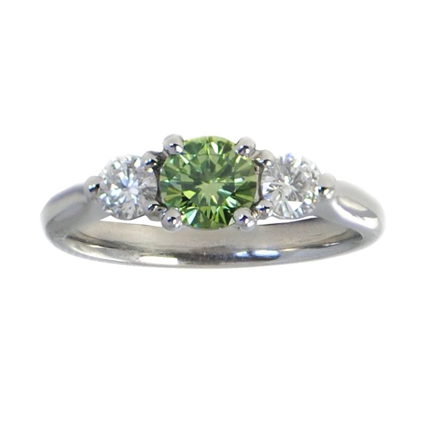 green diamond ring