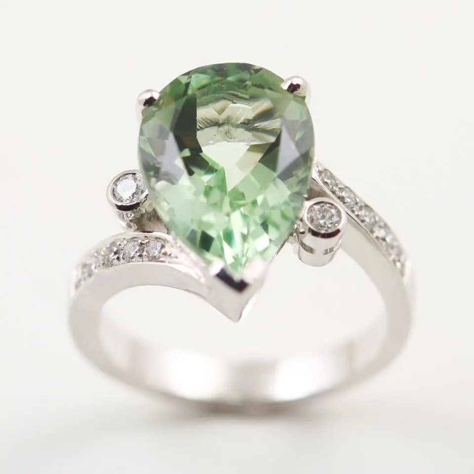 prasiolite ring