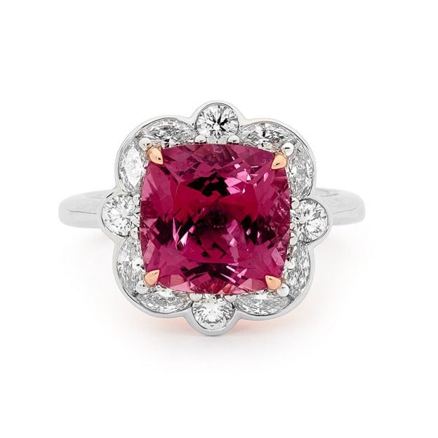 4.5 ct tourmaline engagement ring