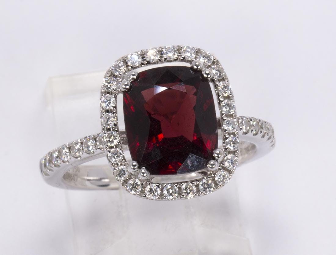 3-ct red spinel ring