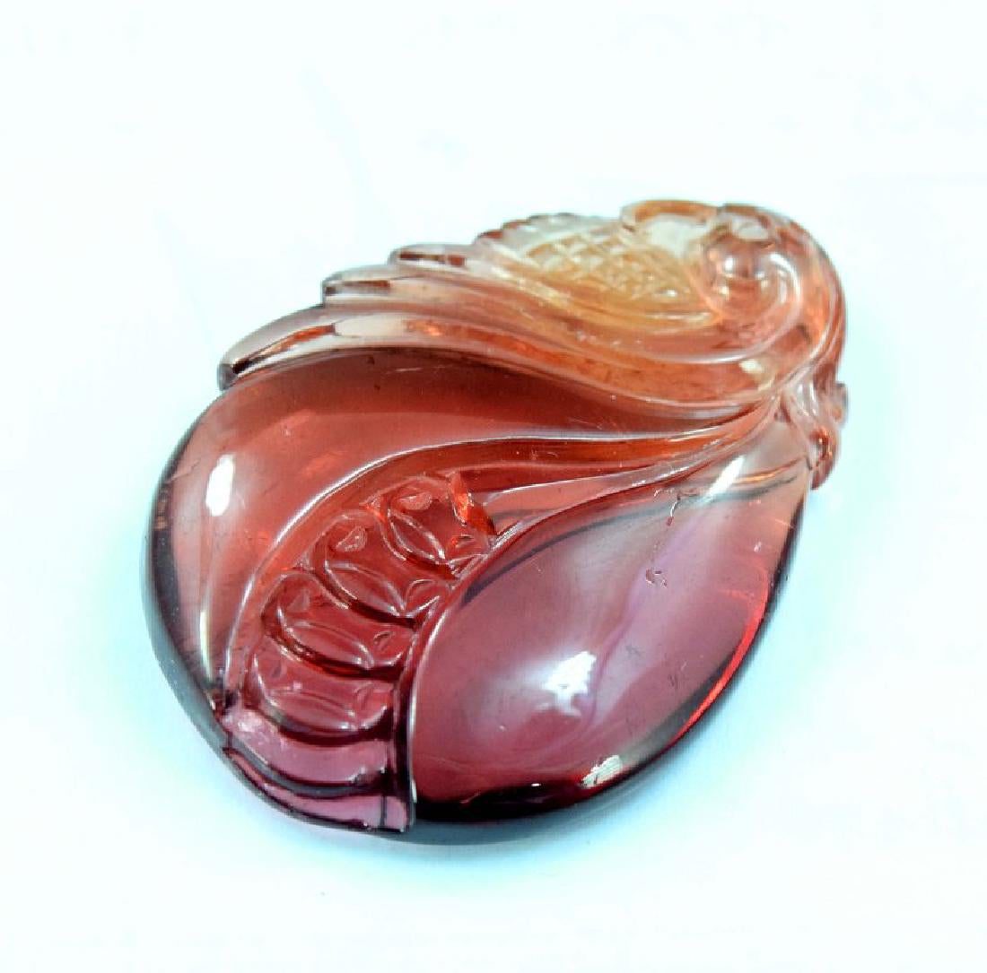 carved tourmaline - Afghanistan