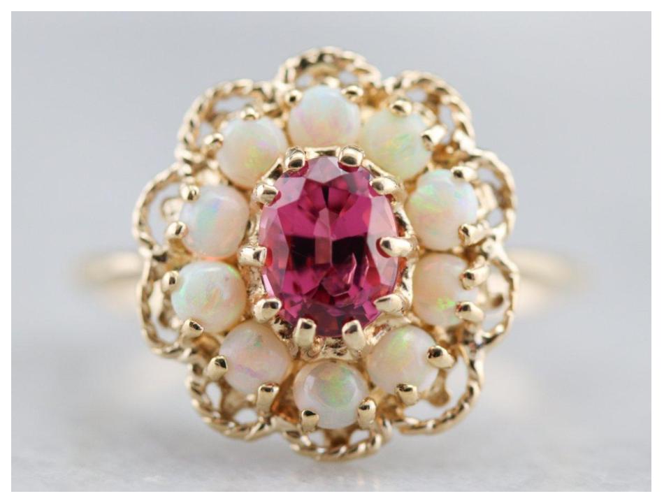 October birthstone ring