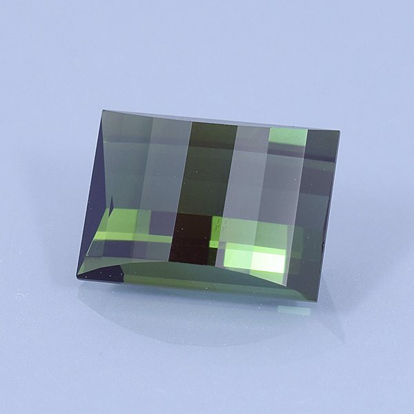 Finished version of Opposed Bar Baguette Cut Tourmaline