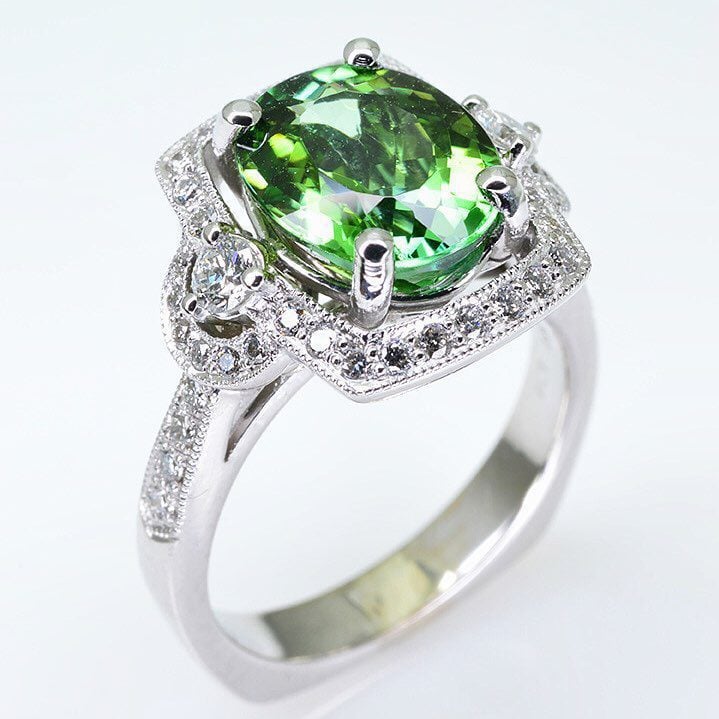 bright green tourmaline