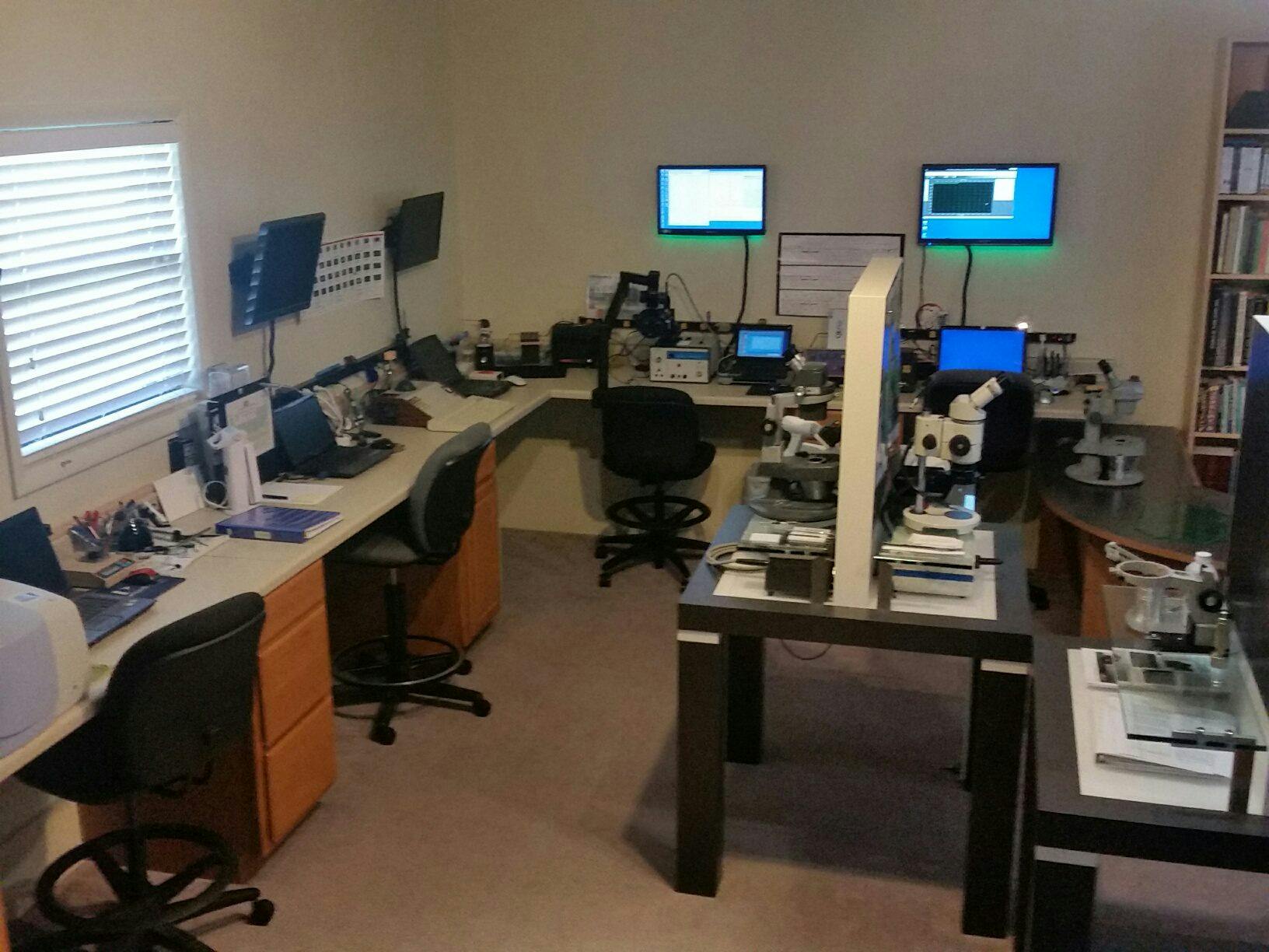 Lab with advanced gemology tools