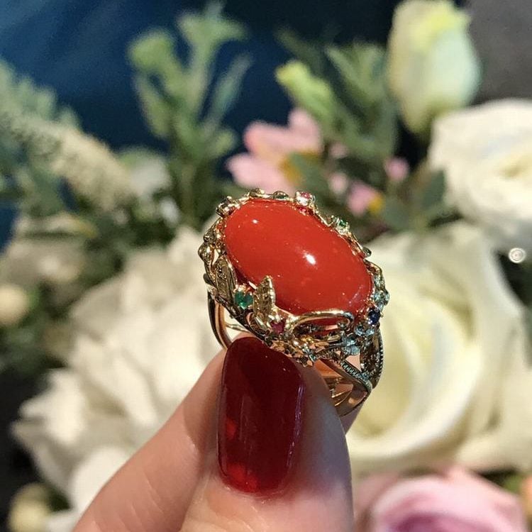 coral ring