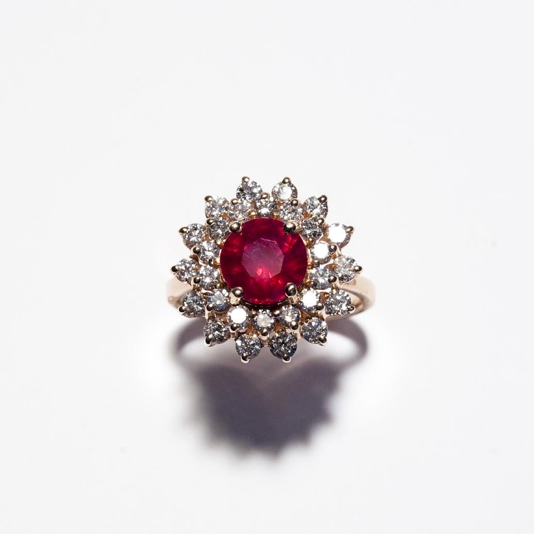 lead glass ruby