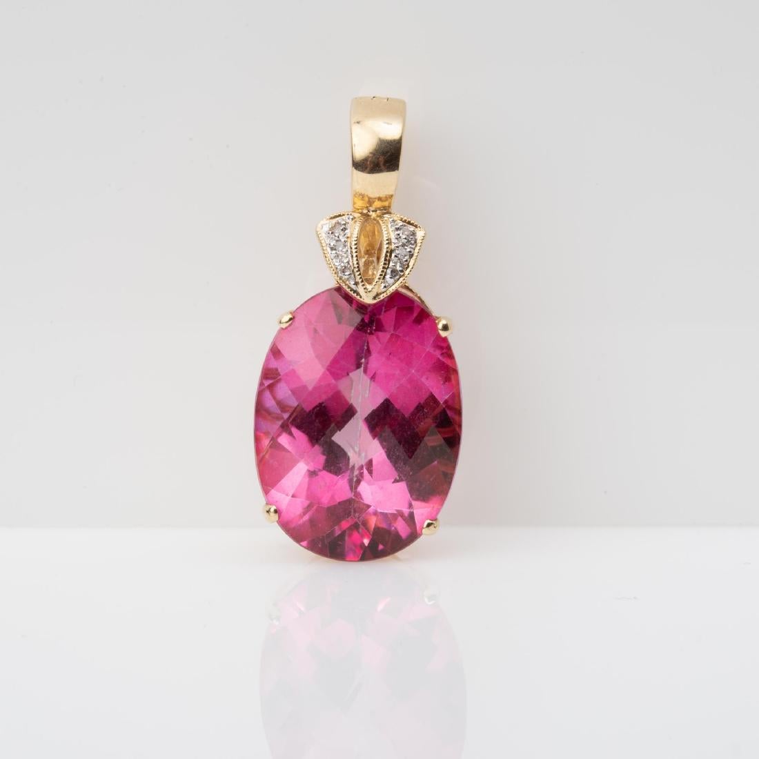 coated pink topaz