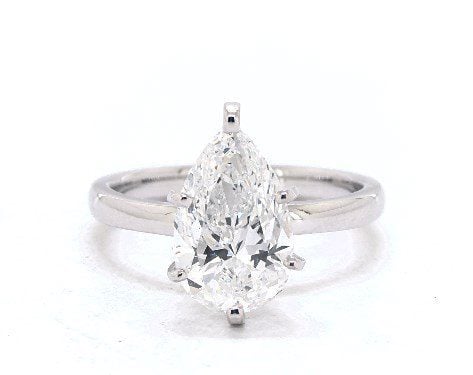 2.5ct pear e color diamond