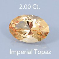 Rough version of Brilliant Oval Cut Precious Imperial Topaz
