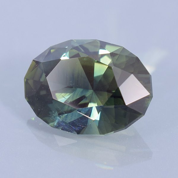 Finished version of Oval Cut Sapphire