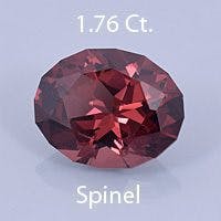 Rough version of Brilliant Oval Cut Spinel