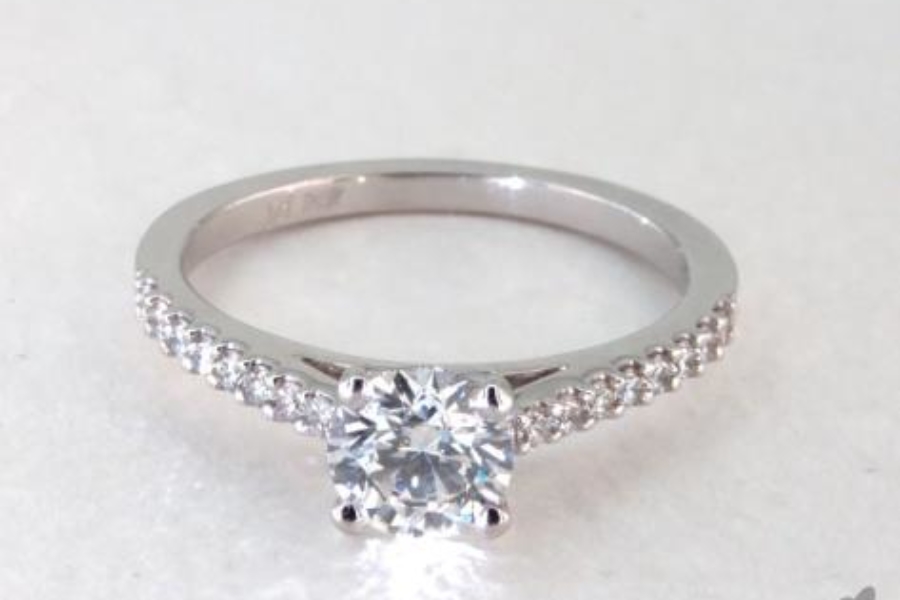 pave engagement ring