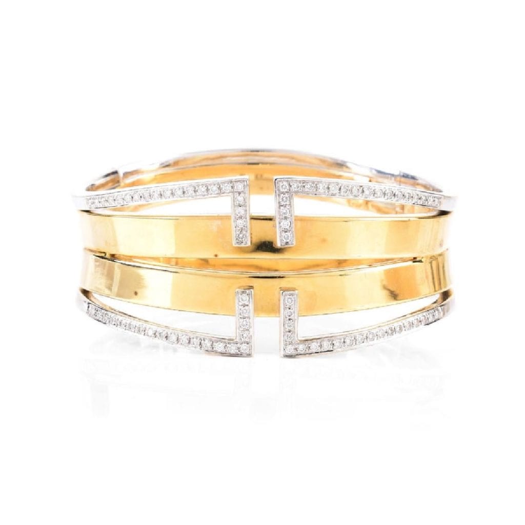 yellow and white gold bracelet