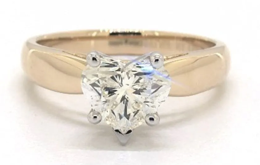 heart-cut diamond engagement ring