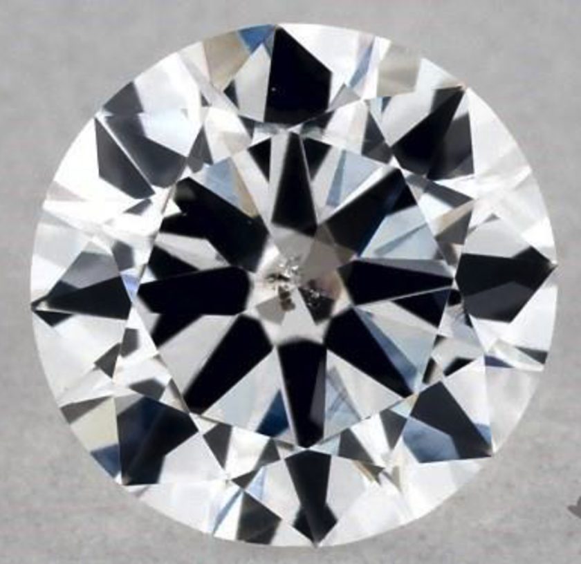 0.30-ct D color, I1 clarity diamond