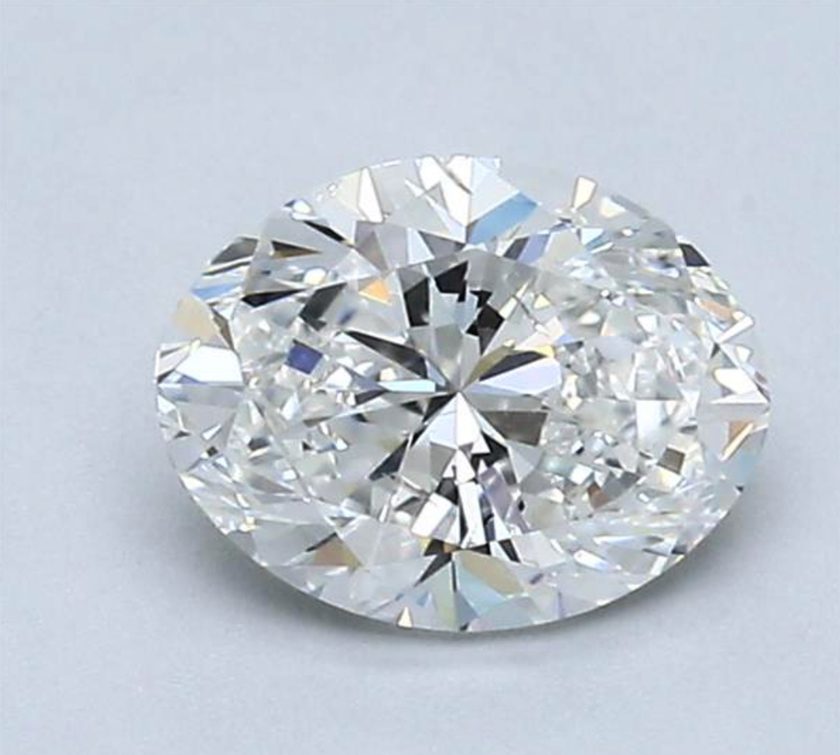 one-carat oval diamonds - 63% table width