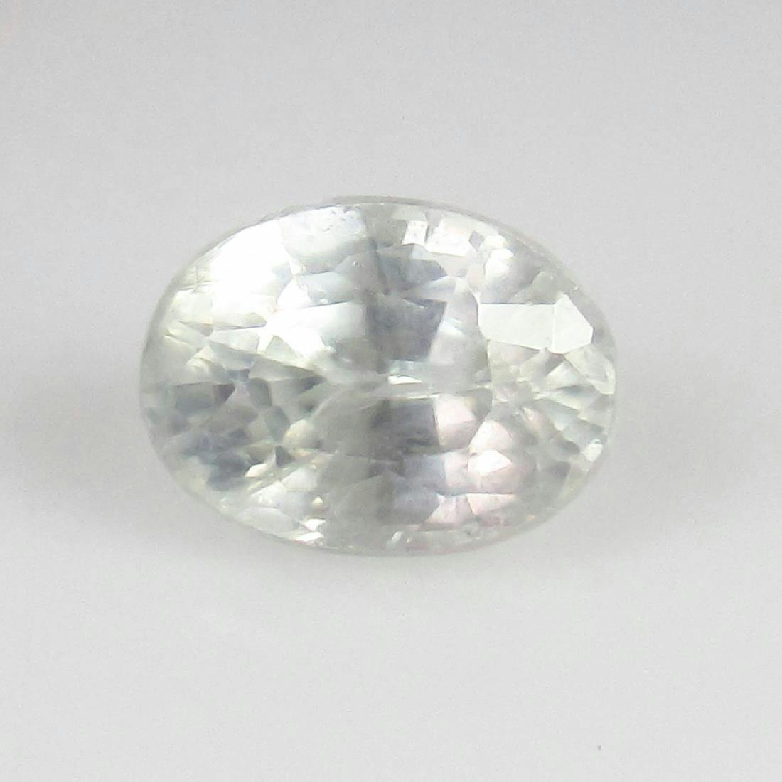 oval-cut white sapphire 2.26 cts