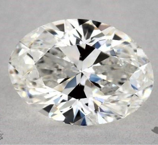 one-carat oval diamonds - F color