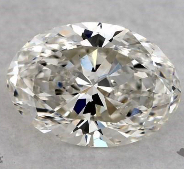 one-carat oval diamonds - G color