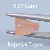 Rough version of Barion Arrow Cut Imperial Topaz