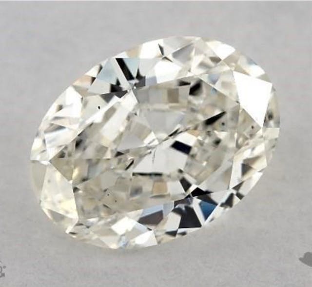 one-carat oval diamonds - J color