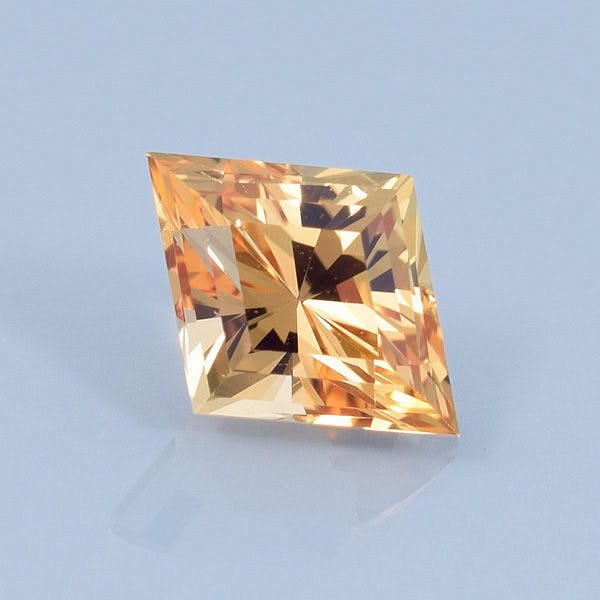Finished version of Barion Diamond Cut Precious Imperial Topaz