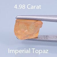 Rough version of Barion Diamond Cut Precious Imperial Topaz