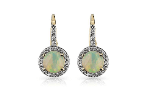 Opal earrings