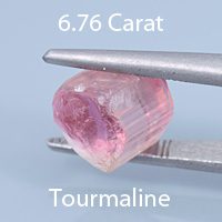 Rough version of Fancy Custom Round Brilliant Cut Tourmaline