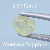 Rough version of Fancy Radiant Hexagon Cut Sapphire