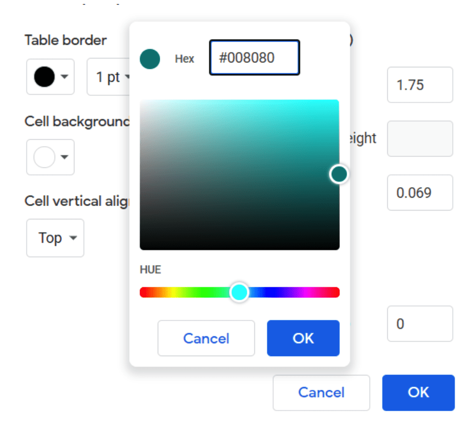 teal hex code