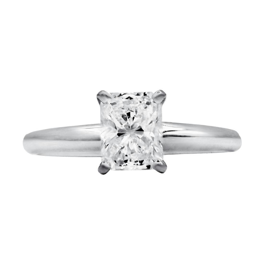 radiant-cut diamond ring