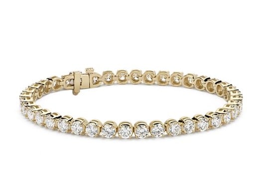 Diamond Tennis Bracelet in 14k Yellow Gold Blue Nile