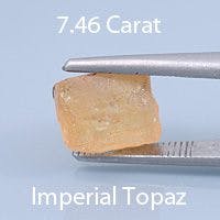 Rough version of Barion Emerald Cut Imperial Topaz