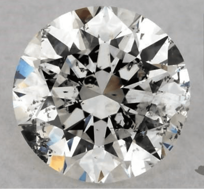 SI2 clarity diamond - large inclusion