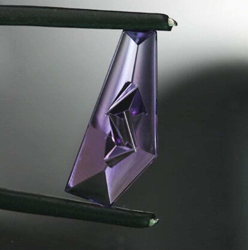 custom-cut amethyst