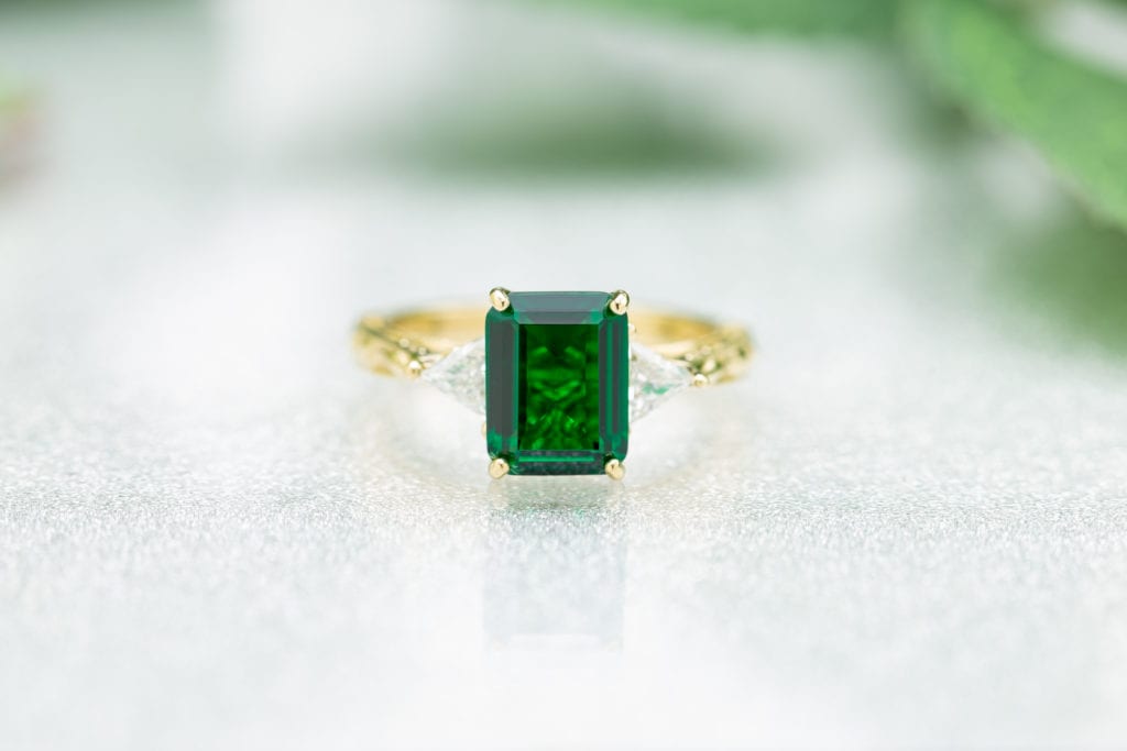 emerald-cut emerald