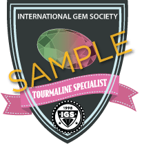 igs tourmaline badge